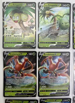 Pokemon Card Lot Of 13 V Ultra Rare Cards Grass Typing TCG - Image 2