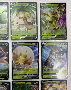 Pokemon Card Lot Of 13 V Ultra Rare Cards Grass Typing TCG - Image 3