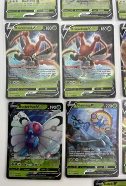 Pokemon Card Lot Of 13 V Ultra Rare Cards Grass Typing TCG - Image 4