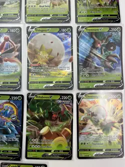 Pokemon Card Lot Of 13 V Ultra Rare Cards Grass Typing TCG - Image 5