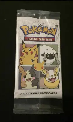 SEALED Pokemon General Mills 25th Anniversary Booster Pack - 3 Cards/Pack - NEW - Image 1
