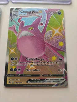 Pokemon Shining Lapras/Full Art/Slaking Full Art/Crobat VMAX Promo Holo Cards - Image 3