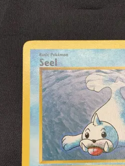 Seel 41/102 1st Edition Shadowless Uncommon Base Set Pokemon Card 1999 WOTC MP - Image 2