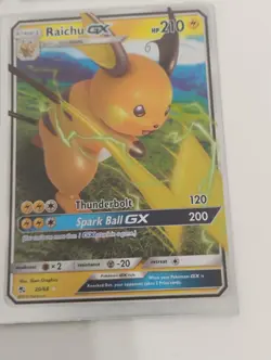 Pokemon Raichu GX/Illustration Rare/Pikachu Promo/Full Art Holo Cards - Image 2