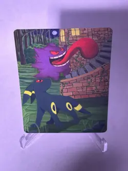Gengar & Umbreon Custom Painted Pokemon Card Original 1/1 - Image 4