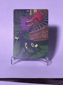 Gengar & Umbreon Custom Painted Pokemon Card Original 1/1 - Image 5