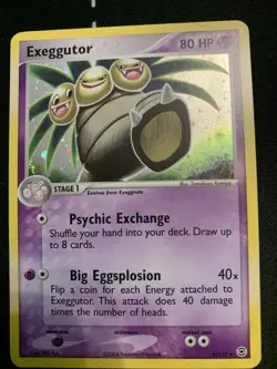 Pokemon Exeggutor TCG Holo Card FireRed & LeafGreen, 5/112, Rare - Image 1