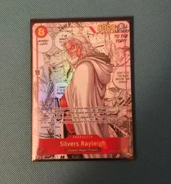 One Piece Card Game Two Legends - Silvers Rayleigh OP08-118 SEC Manga Alt - Image 1