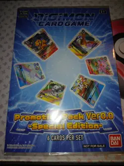 Digimon Card Game Promotion Pack Ver. 0.0 SEALED Special Edition Promos - Image 1
