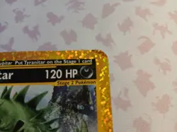 2002 Pokemon TYRANITAR Expedition REVERSE HOLO Jumbo *BOX TOPPER* Card 3/12 MP - Image 5