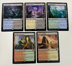MTG Magic The Gathering Edge Of Eternity 5 Card Shock Land Set - Image 1