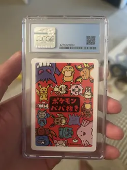 2019 Pokemon Japanese Raichu Old Maid Playing Cards CGC 10 PRISTINE - Image 3