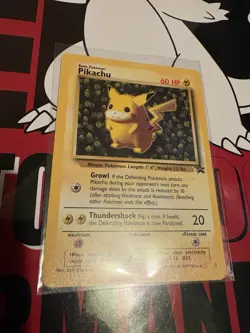 Pikachu Black Star #1 League Promo WOTC Pokemon Card Vintage NM unplayed - Image 1