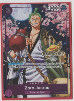 One Piece Card Game - Zoro-Juurou- 25-26 championship promo - OP05-067 - NM - Image 1