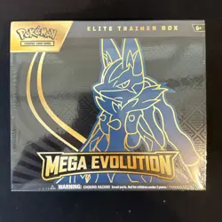 Pokemon Trading Card Game TCG Mega Evolution Elite Trainer Box ETB Lucario NEW - Image 1