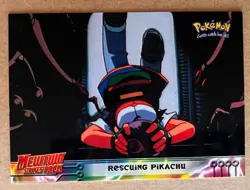 Vintage 1998 Topps Mewtwo Strikes Back RESCUING PIKACHU Card #30 NONHOLO - Image 1