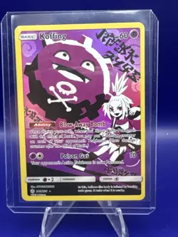 Pokemon Card - Koffing Cosmic Eclipse 243/236 Secret Rare Full Art SM Holo - Image 1