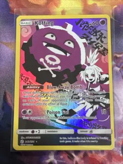Pokemon Card - Koffing Cosmic Eclipse 243/236 Secret Rare Full Art SM Holo - Image 3