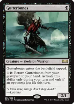 [1x] Gutterbones - Foil Near Mint, English Ravnica Allegiance MTG Magic - Image 1