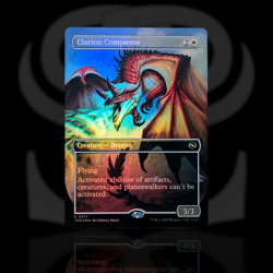 Clarion Conqueror •Borderless Alt Foil• Creature - Dragon • Tarkir: Dragonstorm - Image 1