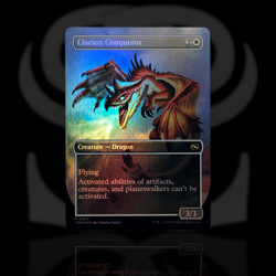 Clarion Conqueror •Borderless Alt Foil• Creature - Dragon • Tarkir: Dragonstorm - Image 2