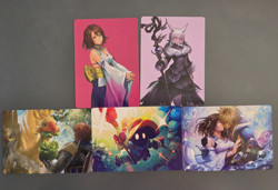 Lot of 5x Beautiful Final Fantasy - Magic the Gathering - Art Cards - NM - Image 1