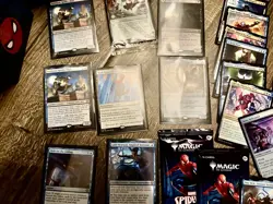 Magic The Gathering Spider Man Pre-Release Kit Open Box + 2 Unopened Packs. READ - Image 3