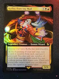MTG - Final Fantasy - Kefka, Dancing Mad - FOIL - Extended art - NM - Image 1