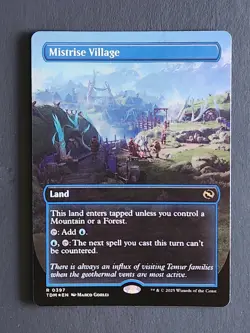 Mistrise Village (Borderless) Tarkir: Dragonstorm Foil - Image 1
