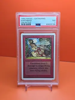 🔴🔴🔴 1993 Magic The Gathering EARTHBIND UNLIMITED VINTAGE PSA 7 🔴🔴🔴 - Image 1