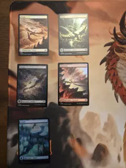 5x Foil Tarkir Dragonstorm Full Art Land Bundle - Image 1