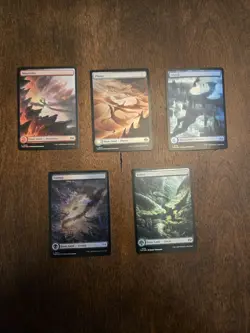 5x Foil Tarkir Dragonstorm Full Art Land Bundle - Image 2