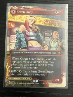 Gwen Stacy (Borderless) 0202 (M) MTG Marvel's Spider-Man (SPM) - Image 1