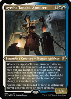 1x Ayesha Tanaka, Armorer - Foil Etched NM-Mint, English Commander: Dominaria Un - Image 1