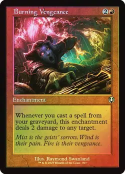Burning Vengeance (Retro Foil) - Uncommon - INR - Magic MTG NM - Image 1