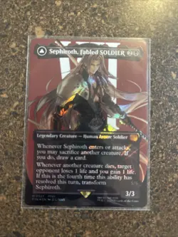 Sephiroth, Fabled SOLDIER (Borderless) (Surge Foil) Final Fantasy Foil - Image 1