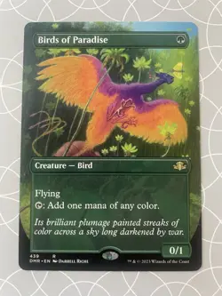 Birds of Paradise (Borderless) - Dominaria Remastered English MTG NM Rare - Image 1
