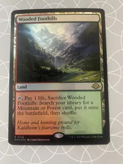 Wooded Foothills (Foil) - Modern Horizons 3 English MTG NM Rare - Image 1