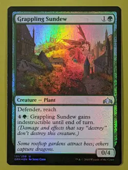 FOIL Grappling Sundew x1 Guilds of Ravnica 1x Magic the Gathering MTG - Image 1