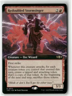 Redoubled Stormsinger (Extended Art) 77 NM MTG TDC Magic - Image 1