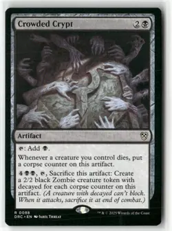 Crowded Crypt 88 Near Mint MTG Aetherdrift Magic - Image 1