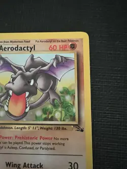 Pokemon TCG Aerodactyl 16/62 Rare Fossil Unlimited MP - Image 5