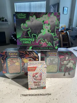 POKEMON S & V 151 BOOSTER BUNDLE SHROUDED FABLE ETB SKELEDRIDGE MEOWSCARADA EX - Image 1