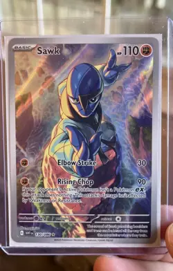 Pokemon TCG - Sawk - 130/086 - Illustration Rare - SV: White Flare - Image 1