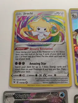 Pokemon Full Art/151 Poster Promos/Illustration Rare/Jirachi Amazing Rare Cards - Image 4