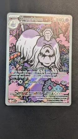 Houndstone 145/132 Mega Evolution Illustration Rare Pokemon Pack Fresh - Image 1