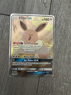 Pokemon TCG Eevee GX SM233 Full Art Black Star Promo Sun & Moon - Image 1