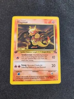 Magmar 39/62 1st Edition Regular Non Holo WoTC Pokemon Fossil Set LP English - Image 1