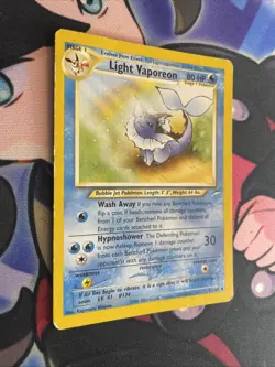 Pokemon TCG Light Vaporeon - Neo Destiny Unlimited 52/105 MP - Image 2