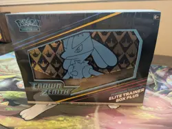 Pokemon Center Exclusive Crown Zenith ETB Elite Trainer Box - Image 1